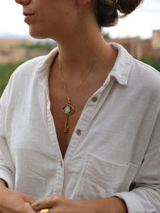 Collar MULEY-HACÉN - Plata 925 baño oro 18K