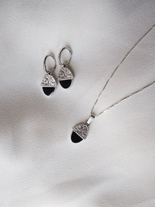 Pack: Collar + Pendientes aros click 12mm BELLOTERA - Plata 925