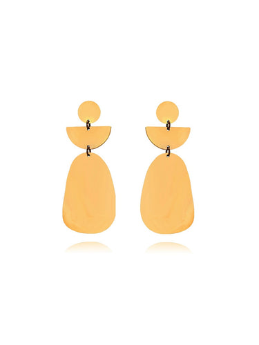 Pendientes El Puerto - Acero dorado 316L baño oro 18K