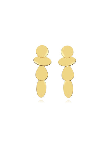 Pendientes San Fernando - Acero dorado 316L baño oro 18K