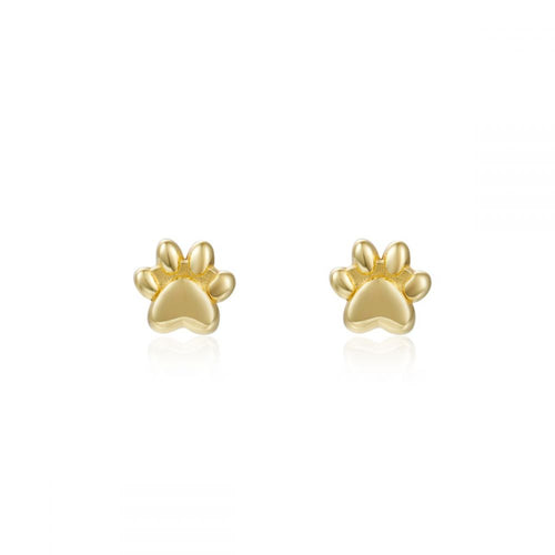 PENDIENTES HUELLA - PLATA 925 BAÑO ORO 24K - par 12€ unidad 6,50€