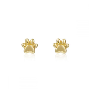 PENDIENTES HUELLA - PLATA 925 BAÑO ORO 24K - par 12€ unidad 6,50€