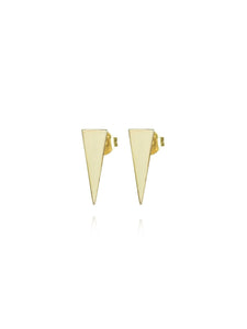 Pendientes triángulo - Plata 925 baño oro 24K - par 15€ unidad 8€
