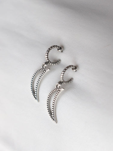 Pendientes AROS TÁNGER - plata vieja