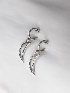 Pendientes AROS TÁNGER - plata vieja