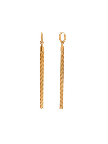 PENDIENTES AROS MAGIC - ACERO DORADO BAÑO ORO 18K
