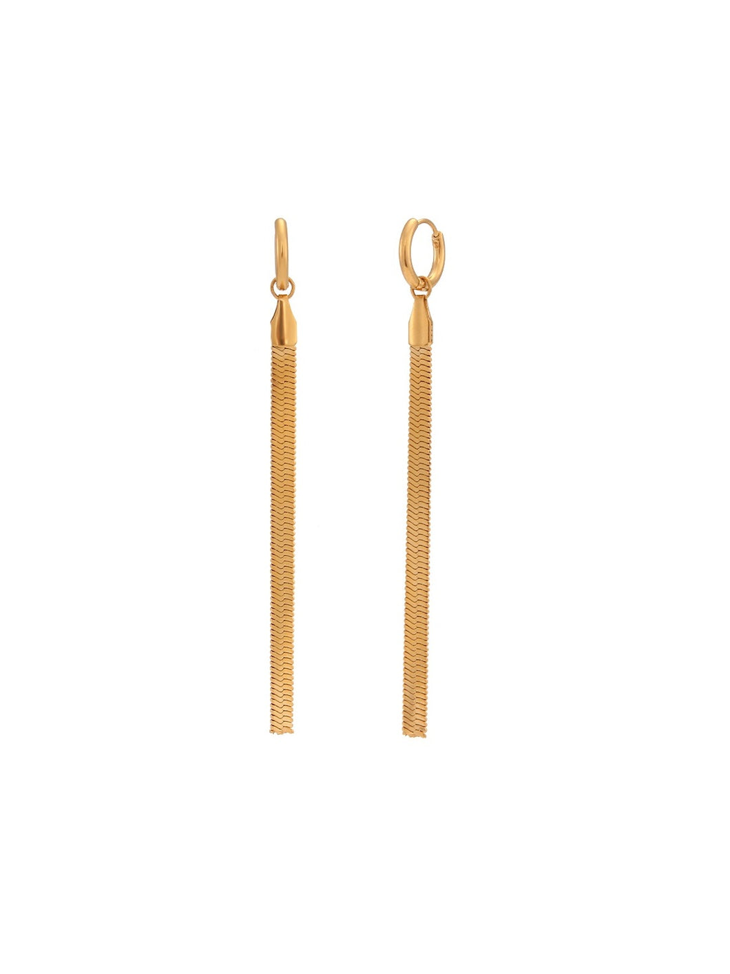 PENDIENTES AROS MAGIC - ACERO DORADO BAÑO ORO 18K