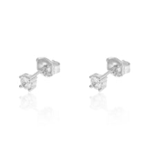 Cargar imagen en el visor de la galería, PENDIENTES CIRCONITA 3mm PLATA 925 - par 15€ unidad 8€