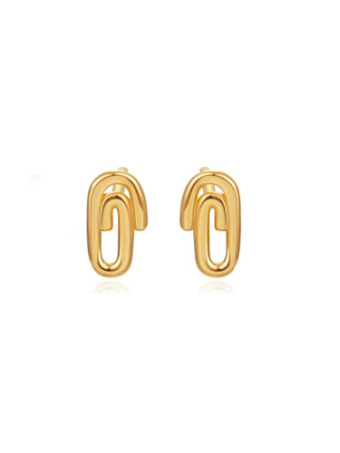 Pendientes clip - Plata 925 baño oro 18K- par 16€ unidad 8,50€