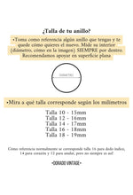 Cargar imagen en el visor de la galería, Anillo trenzado · Plata 925 baño oro 18K · Talla 10, 12, 14 y 16