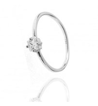 Cargar imagen en el visor de la galería, Anillo circonita 2,5mm - Plata 925 - Talla 14 y 16