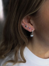 Cargar imagen en el visor de la galería, Pendientes aro candado 11 mm - Plata 925 - par 25€ unidad 13€