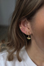 Cargar imagen en el visor de la galería, Pendientes aro mar 10 mm - Plata 925 baño oro 18K - par 22€ unidad 11,50€