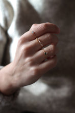 Cargar imagen en el visor de la galería, Anillo circonita 2,5mm - Plata 925 baño oro 18k - Talla 12
