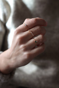 Anillo circonita 2,5mm - Plata 925 baño oro 18k - Talla 12