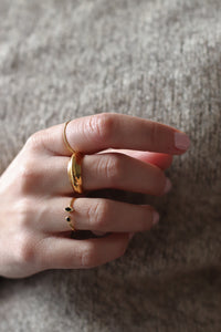 Anillo trenzado · Plata 925 baño oro 18K · Talla 10, 12, 14 y 16