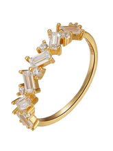 Cargar imagen en el visor de la galería, ANILLO CIRCONITAS - PLATA 925 BAÑO ORO 24K