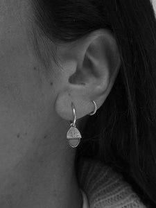 PACK: Collar + Pendientes aros 14mm bellotera - Plata