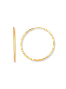 Pendientes aro 35mm - Plata 925 baño 18K - par 24€ unidad 12,50€