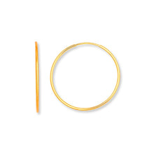 Cargar imagen en el visor de la galería, PENDIENTES ARO 20mm - PLATA 925 BAÑO 24K - par 14€ unidad 7,50€