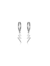 Cargar imagen en el visor de la galería, Pendiente aro rayo 11 mm- Plata 925 - par 25€ unidad 13€