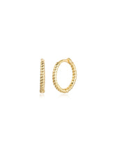 Cargar imagen en el visor de la galería, Pendientes aro mar 10 mm - Plata 925 baño oro 18K - par 22€ unidad 11,50€