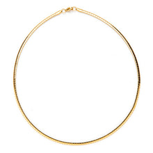 Cargar imagen en el visor de la galería, Collar semi rígido • Acero dorado 316L baño oro 18k