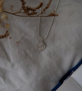 Collar moneda San Jorge • Plata 925