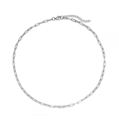 COLLAR LUCÍA - ACERO BAÑO DE PLATA