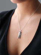 Cargar imagen en el visor de la galería, Pack: Collar + pendientes barra ANGOLA - Plata 925