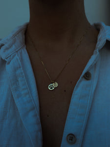Collar perrera benéfico SOS Perrera Badajoz - Plata 925 baño oro 18K