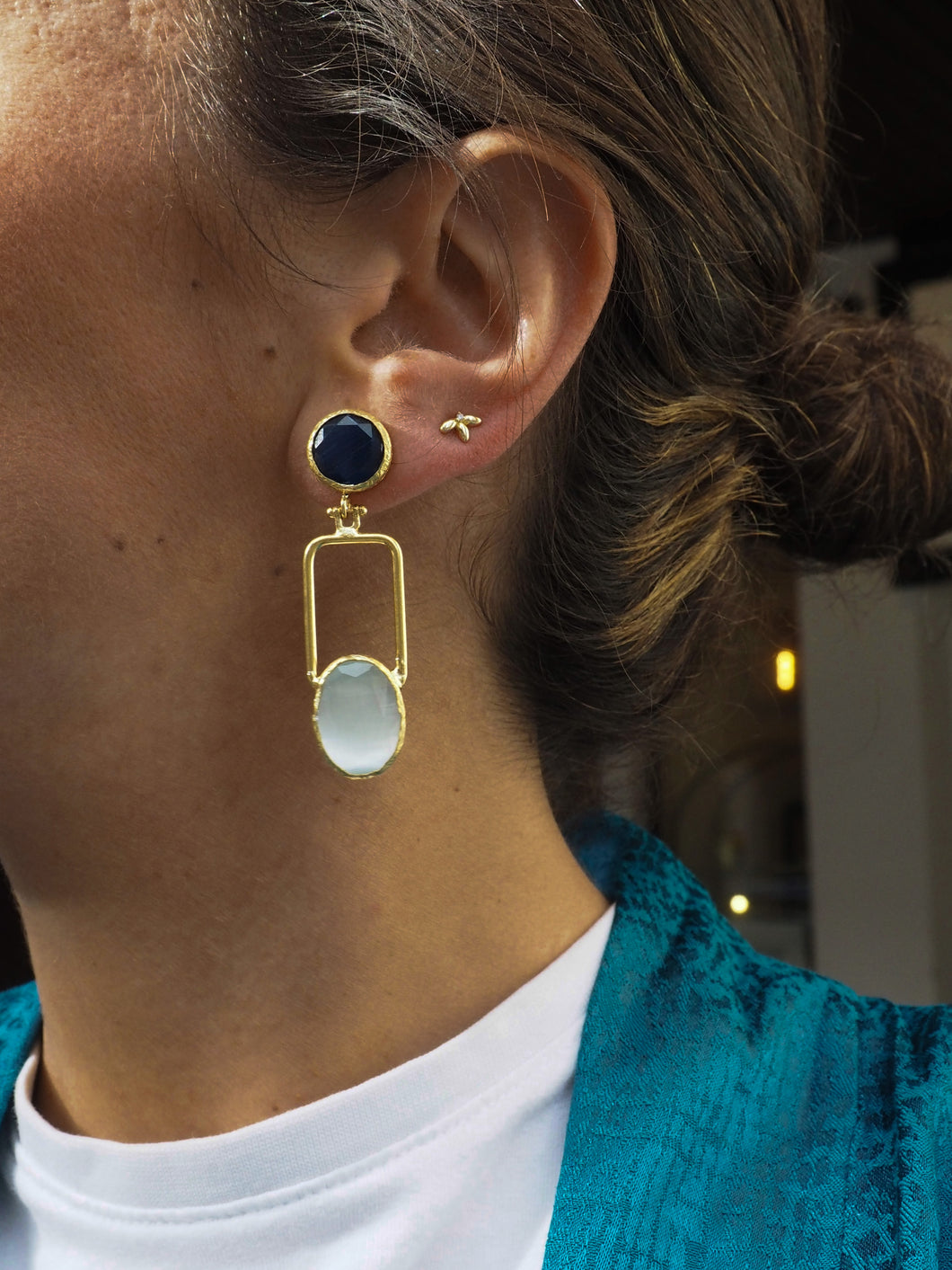 Pendientes Gold Party 003 - Baño oro 24K