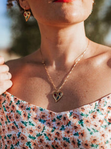 Collar RAMPUR - Plata 925 baño oro 18k