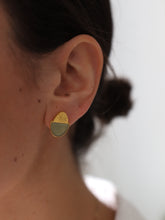 Cargar imagen en el visor de la galería, Pendientes BELLOTERA - Plata 925 baño oro 18K