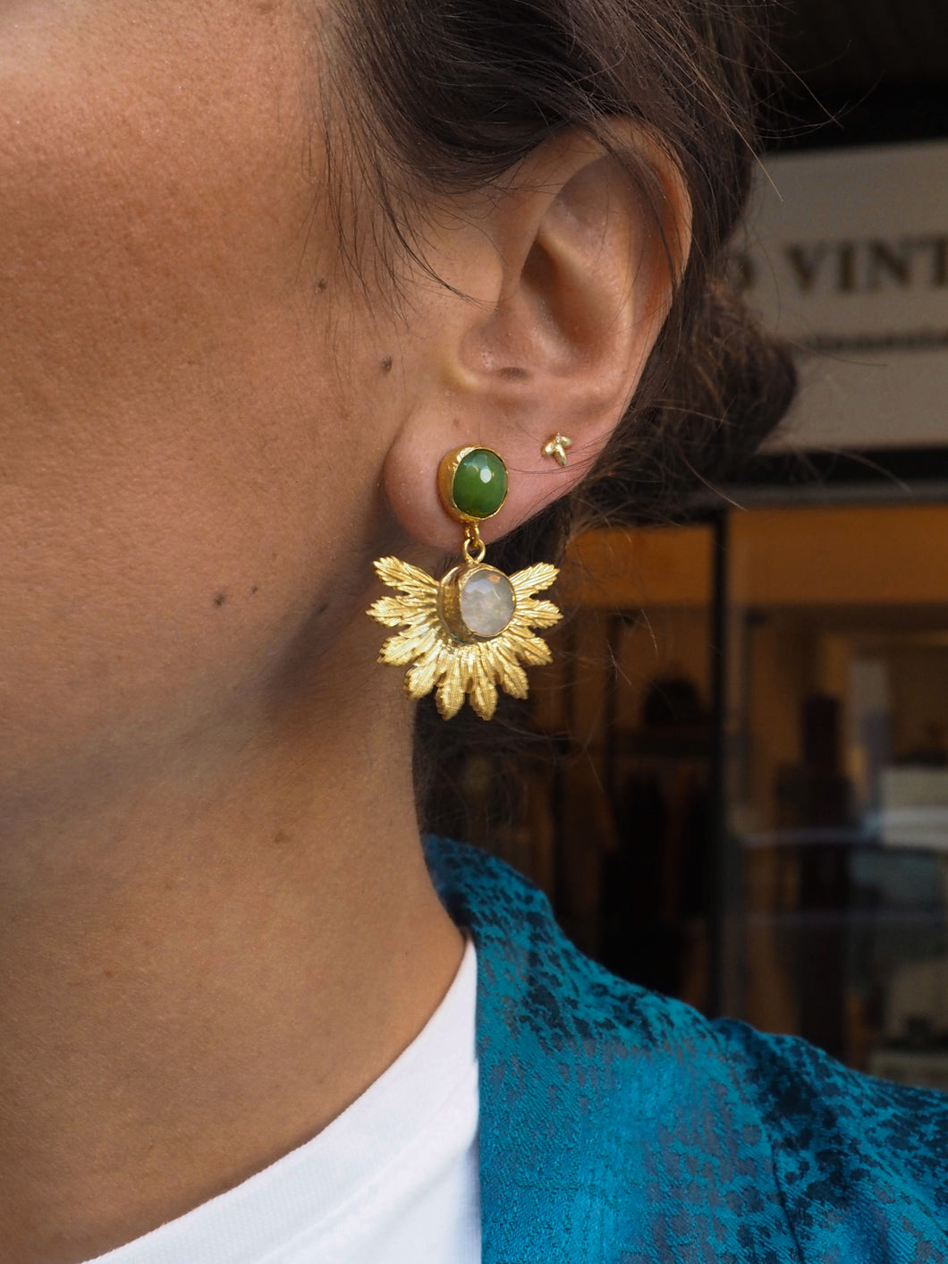 Pendientes Gold Party 007 - Baño oro 24K