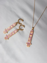 Cargar imagen en el visor de la galería, PACK MEQUÍNEZ: pendientes + collar - plata baño oro 24K