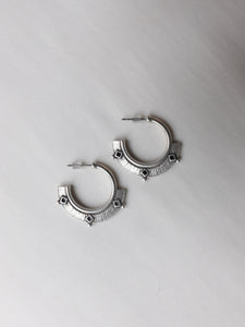 Pendientes aros TETUÁN - Plata vieja