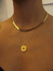 COLLAR DELHI - PLATA BAÑO ORO 24K