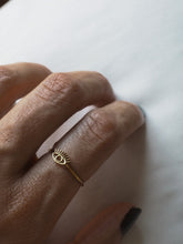Cargar imagen en el visor de la galería, Anillo OJO - acero dorado inoxidable baño oro 18k