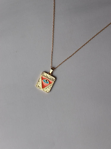 COLLAR ZAGORA - plata baño oro 24K