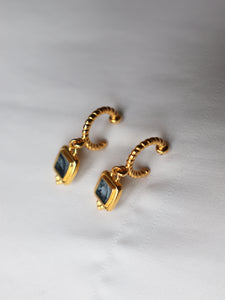 Pendientes AROS KENITRA - plata baño oro 24K