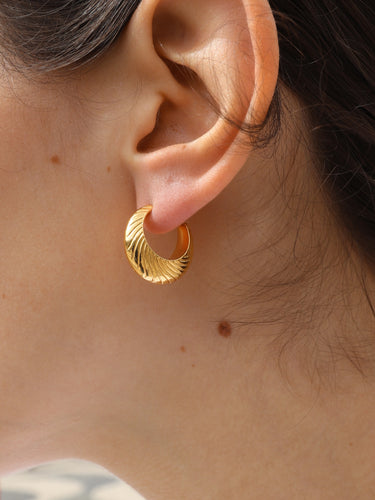 Pendientes ROSSIO - Plata 925 baño oro 18k - par 25€
