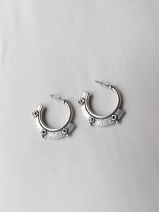 Pendientes aros TETUÁN - Plata vieja