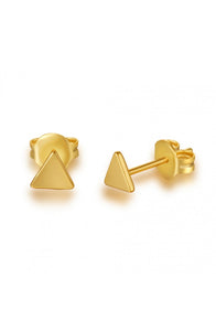 PENDIENTES TRIÁNGULO · PLATA 925 BAÑO ORO 24K - par 19€ unidad 10€