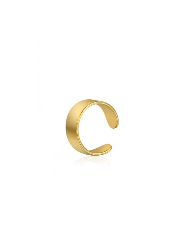 PENDIENTE EAR CUFF - PLATA 925 BAÑO ORO 24K