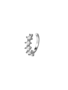 Pendiente ear cuff circonitas - Plata 925