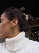 Cargar imagen en el visor de la galería, Pendientes aros ANASTASIA - Plata baño oro - par 29€ unidad 15€