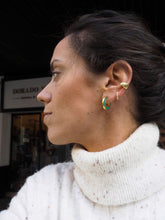 Cargar imagen en el visor de la galería, Pendientes aros ANASTASIA - Plata baño oro - par 29€ unidad 15€