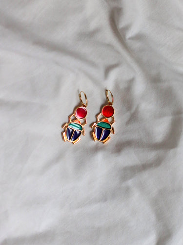 Pendientes aro 14mm KEOPS - Plata 925 baño oro 18k - par 30€