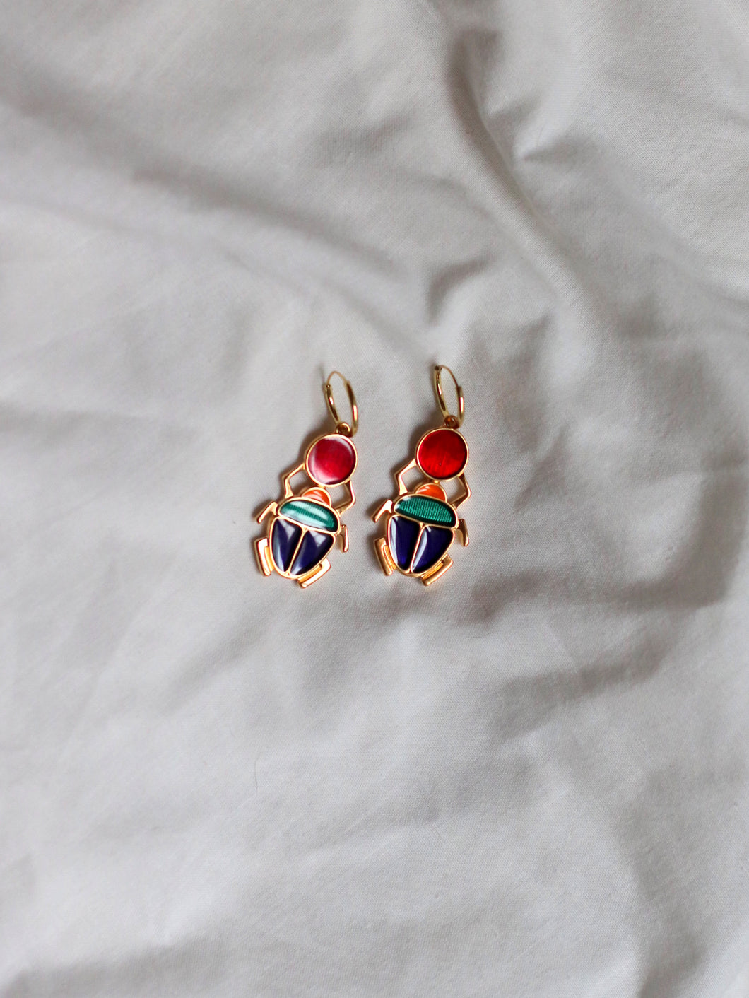 Pendientes aro 14mm KEOPS - Plata 925 baño oro 18k - par 30€